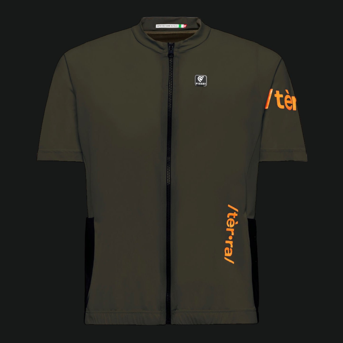PISSEI MAGLIA MANICA CORTA TOURING E-PIK ALL ROUND GRAVEL MTB VERDE MILITARE