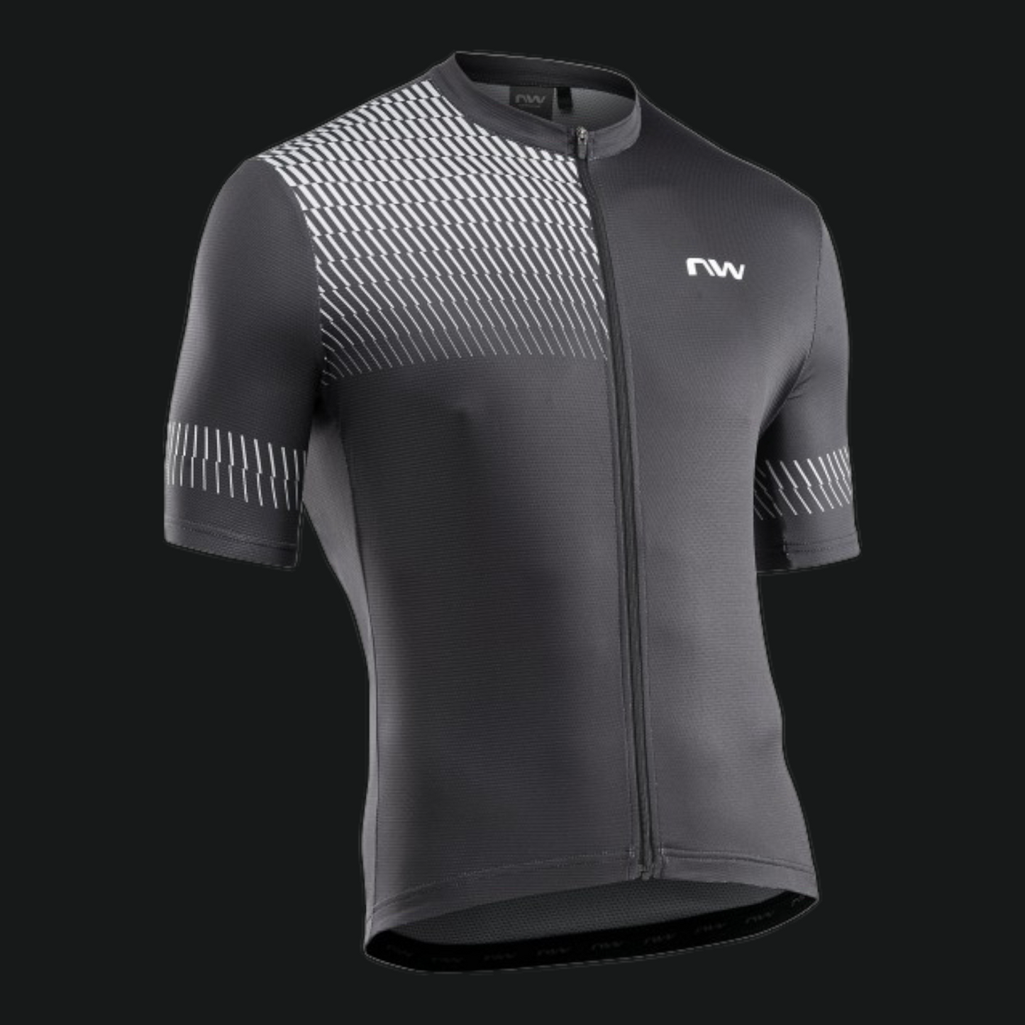 NORTHWAVE MAGLIA ORIGIN JERSEY UOMO MAN NERO GRIGIO SCURO GIALLO FLUO