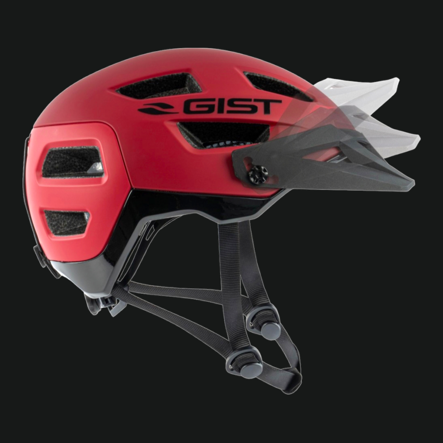 GIST CASCO KOP ROSSO GRIGIO MTB
