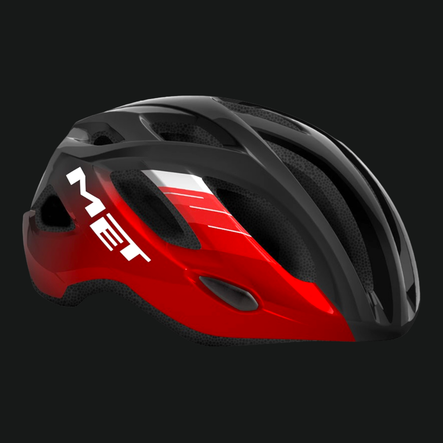 MET CASCO IDOLO NERO E ROSSO