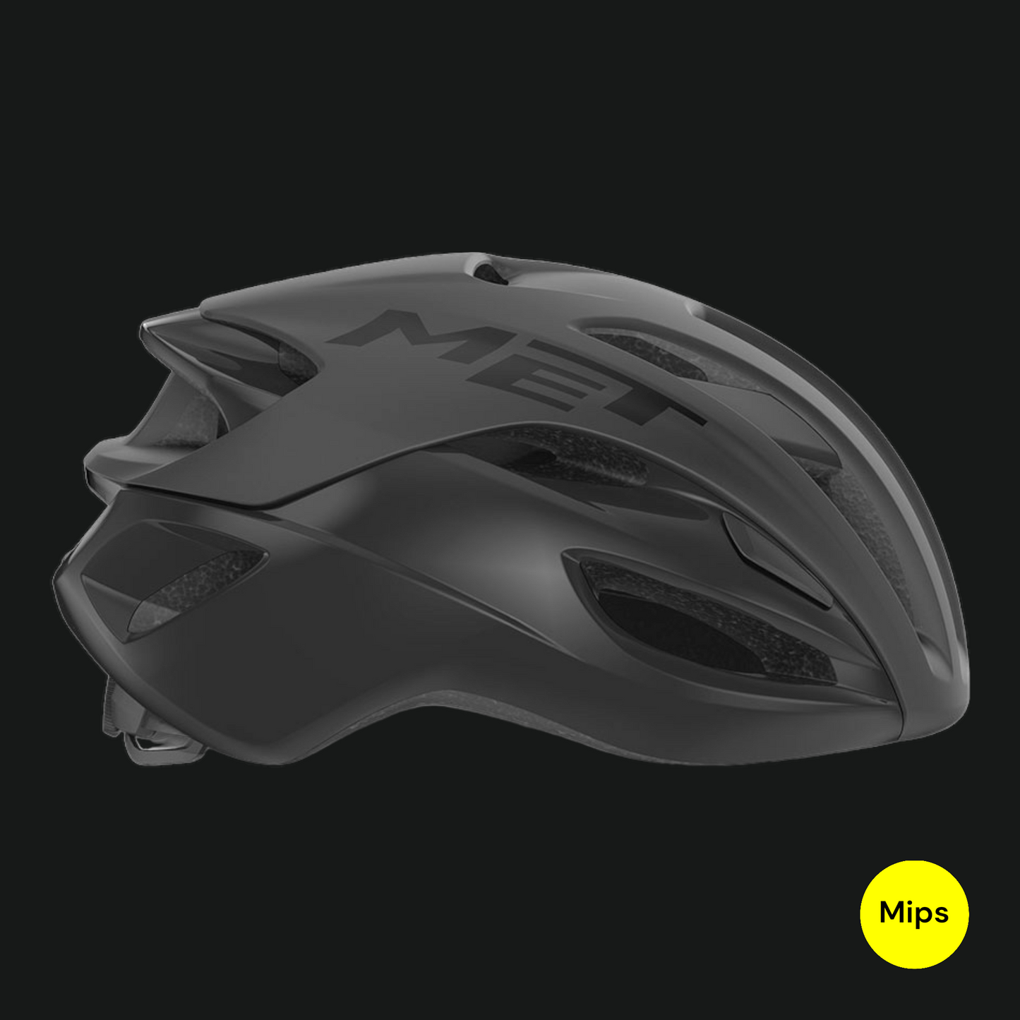 MET CASCO RIVALE MIPS NERO OPACO LUCIDO