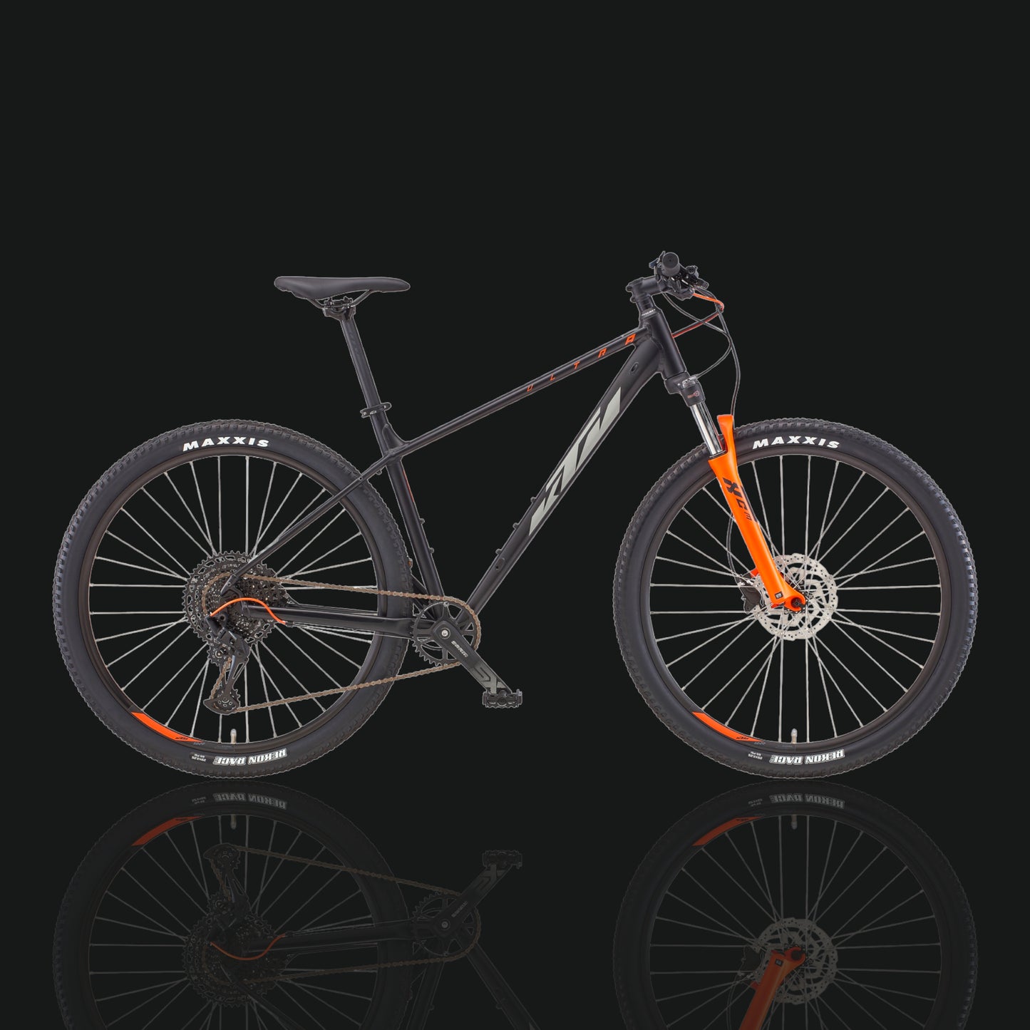 KTM ULTRA FUN 29 BLACK MATT (GREY ORANGE)