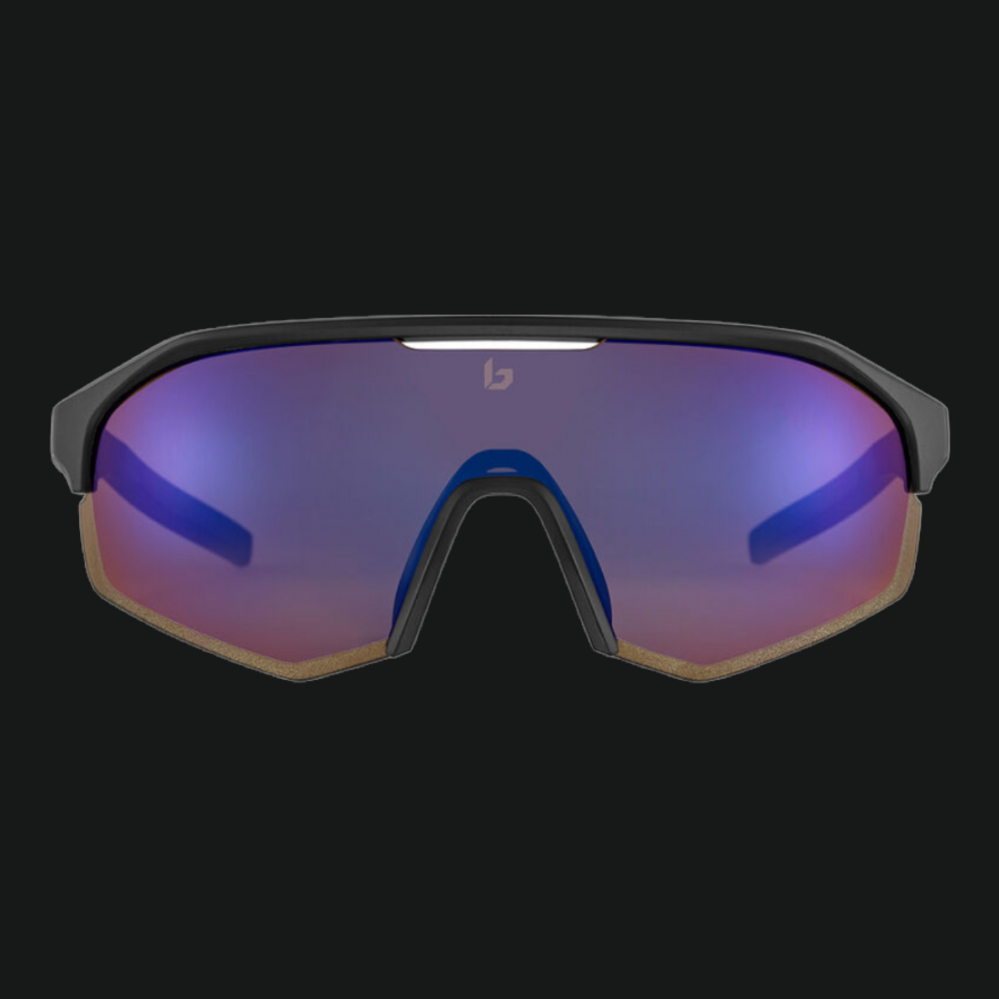 BOLLE' OCCHIALI DA SOLE LIGHTSHIFTER XL BLACK MATTE BROWN BLUE LENS