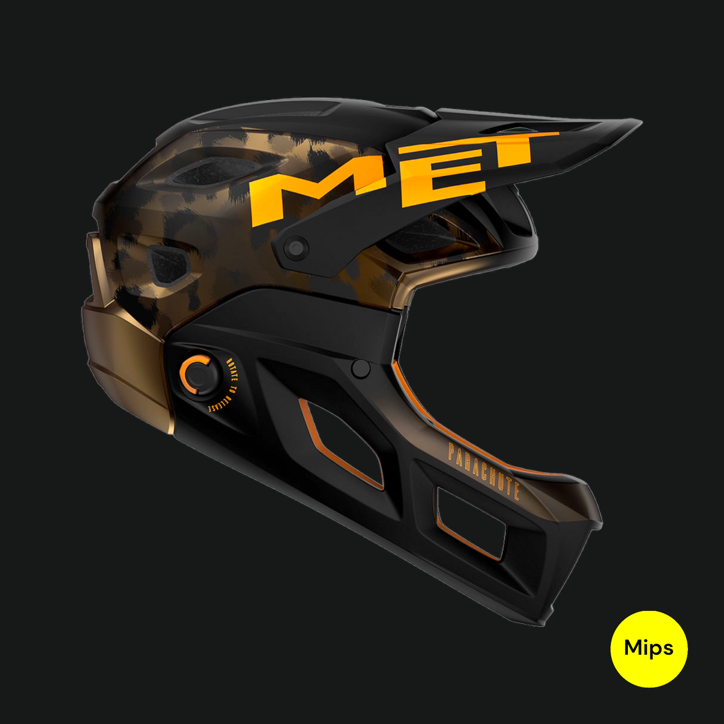 MET PARACHUTE MCR CASCO MIPS ENDURO TRAIL MTB BRONZO ARANCIO OPACO
