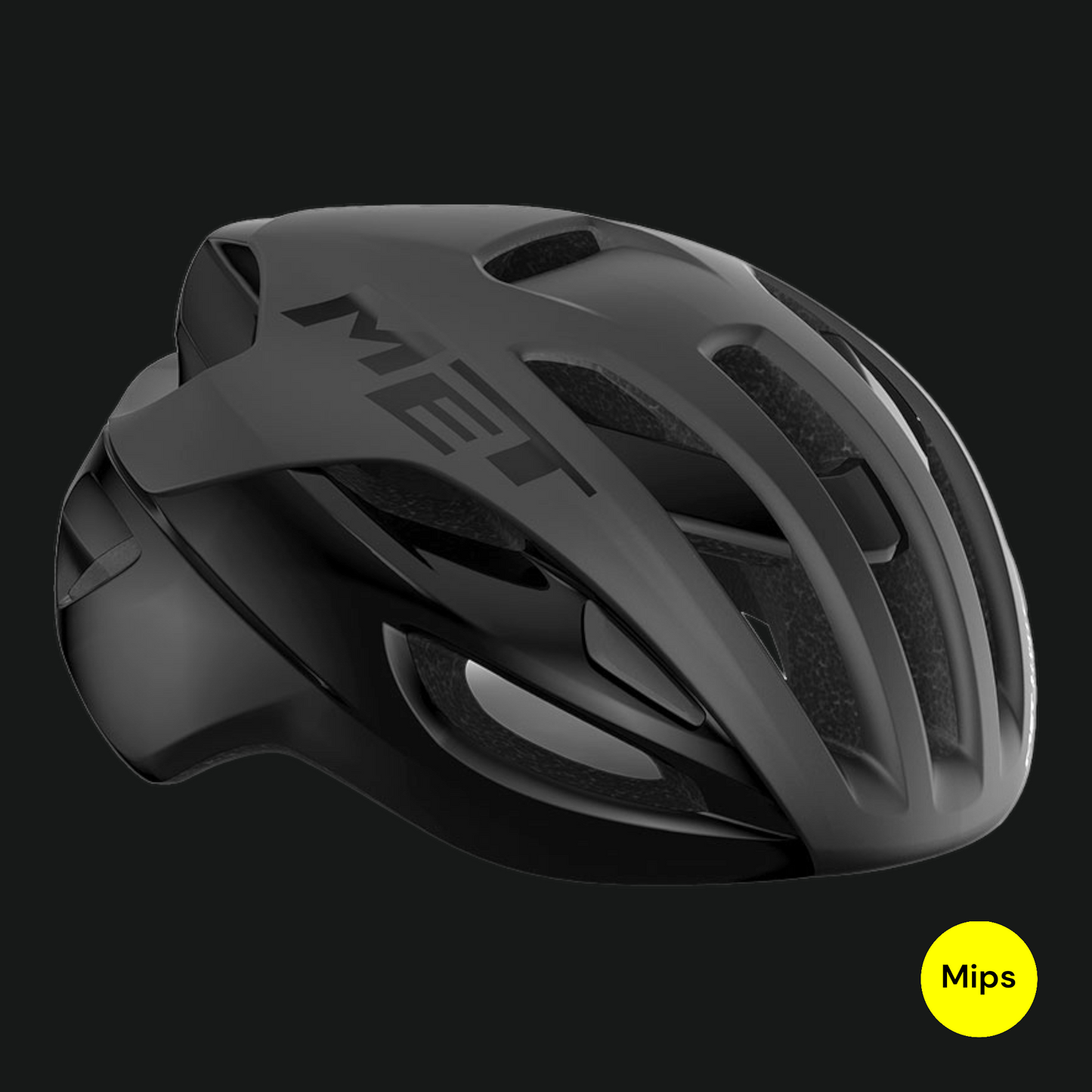 MET CASCO RIVALE MIPS NERO OPACO LUCIDO