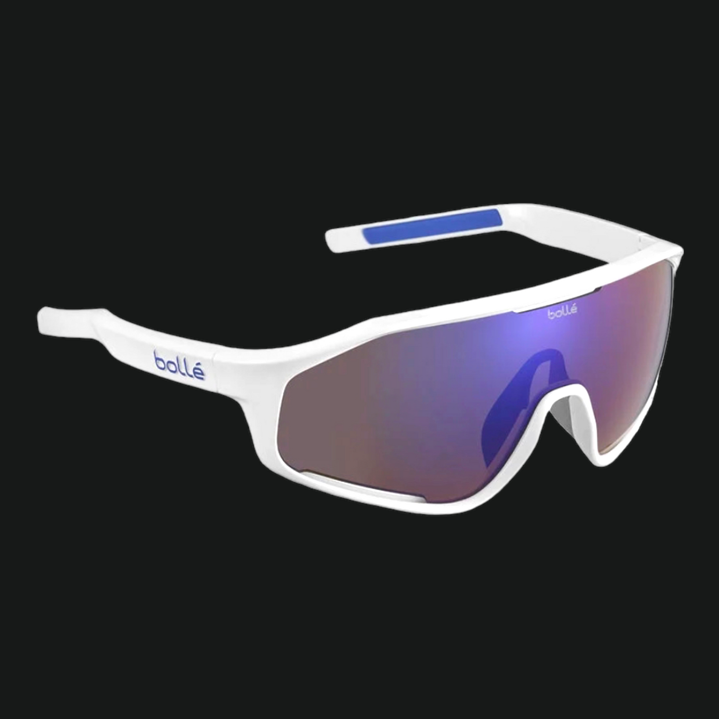 BOLLE' OCCHIALI DA SOLE BICI SHIFTER WHITE SHINY BROWN BLUE LENS