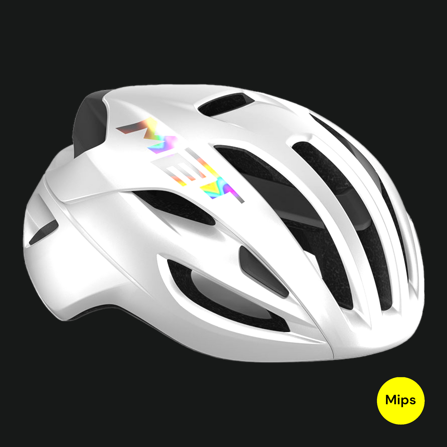 MET CASCO RIVALE MIPS BIANCO OLOGRAFICO