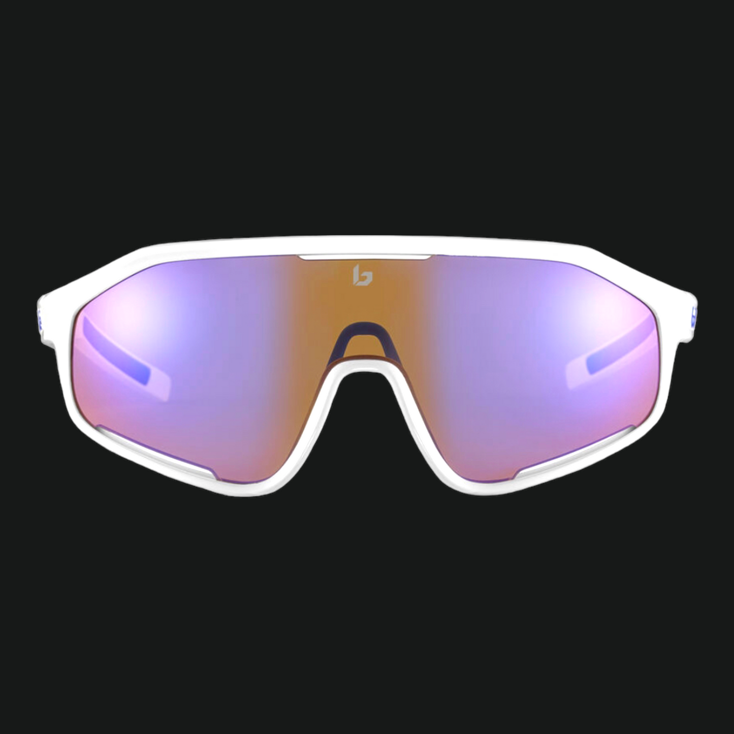 BOLLE' OCCHIALI DA SOLE BICI SHIFTER WHITE SHINY BROWN BLUE LENS