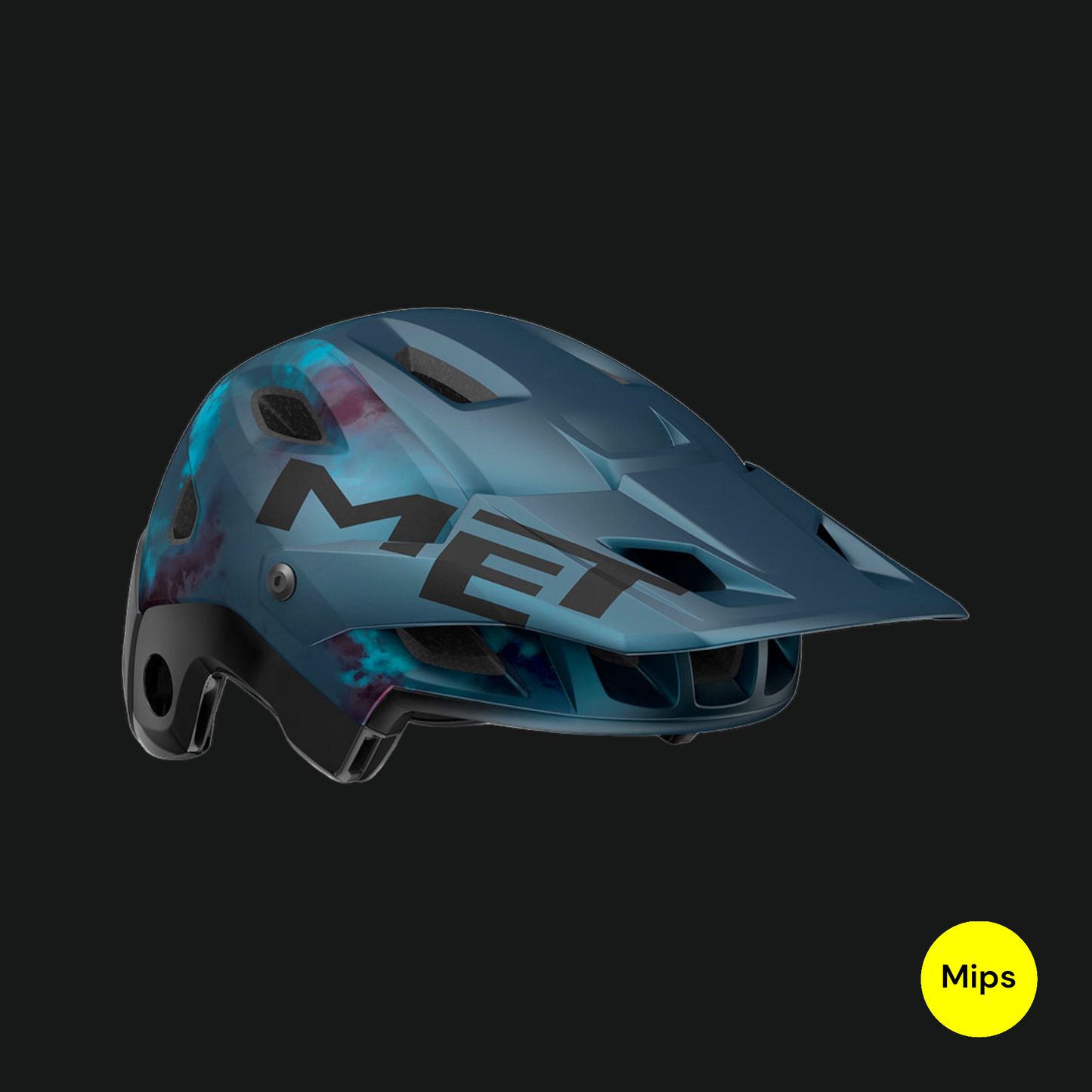 MET PARACHUTE MCR CASCO MIPS ENDURO TRAIL MTB BLU INDIGO OPACO