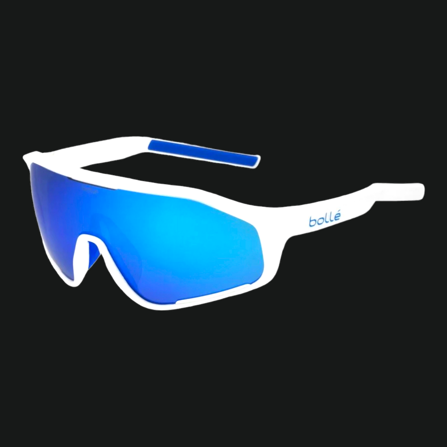 BOLLE' OCCHIALI DA SOLE BICI SHIFTER WHITE SHINY BROWN BLUE LENS