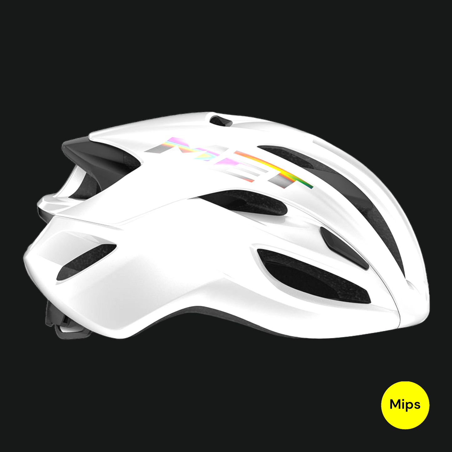 MET CASCO RIVALE MIPS BIANCO OLOGRAFICO