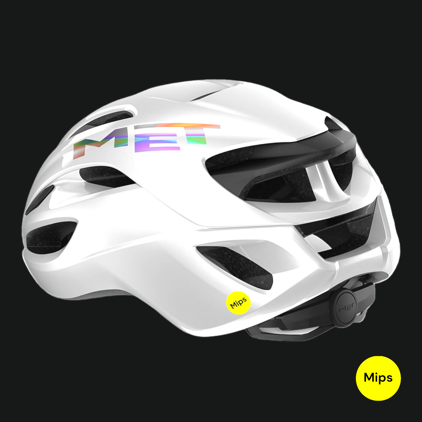 MET CASCO RIVALE MIPS BIANCO OLOGRAFICO