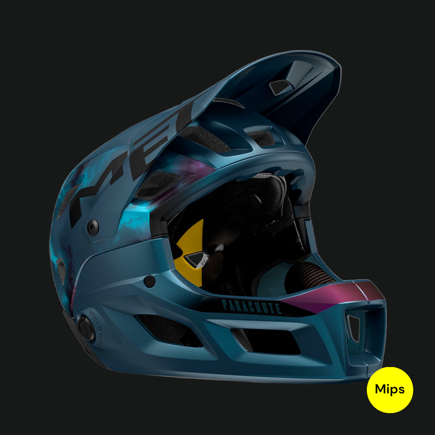 MET PARACHUTE MCR CASCO MIPS ENDURO TRAIL MTB BLU INDIGO OPACO