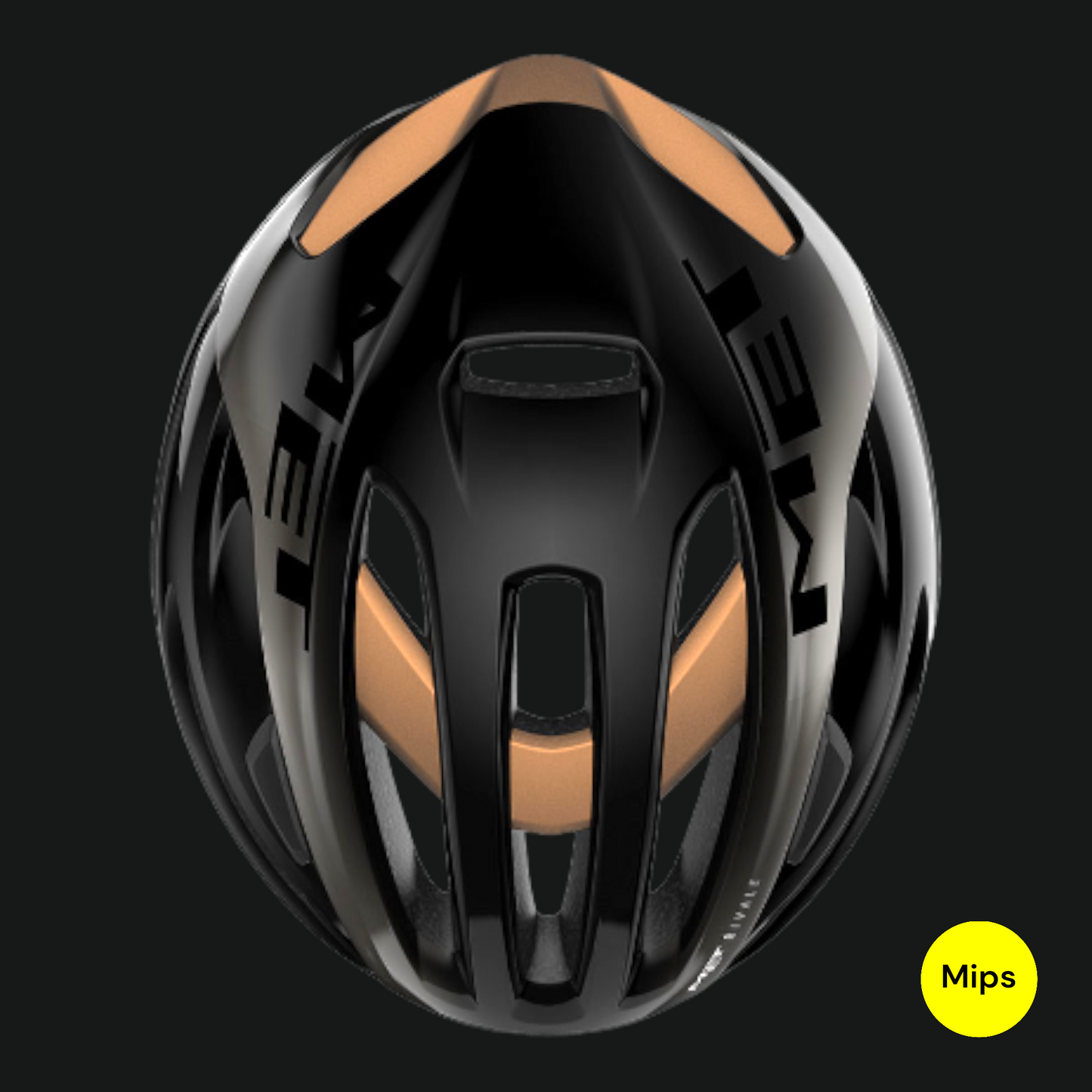 MET CASCO RIVALE MIPS TITANIO METALLIZZATO OPACO