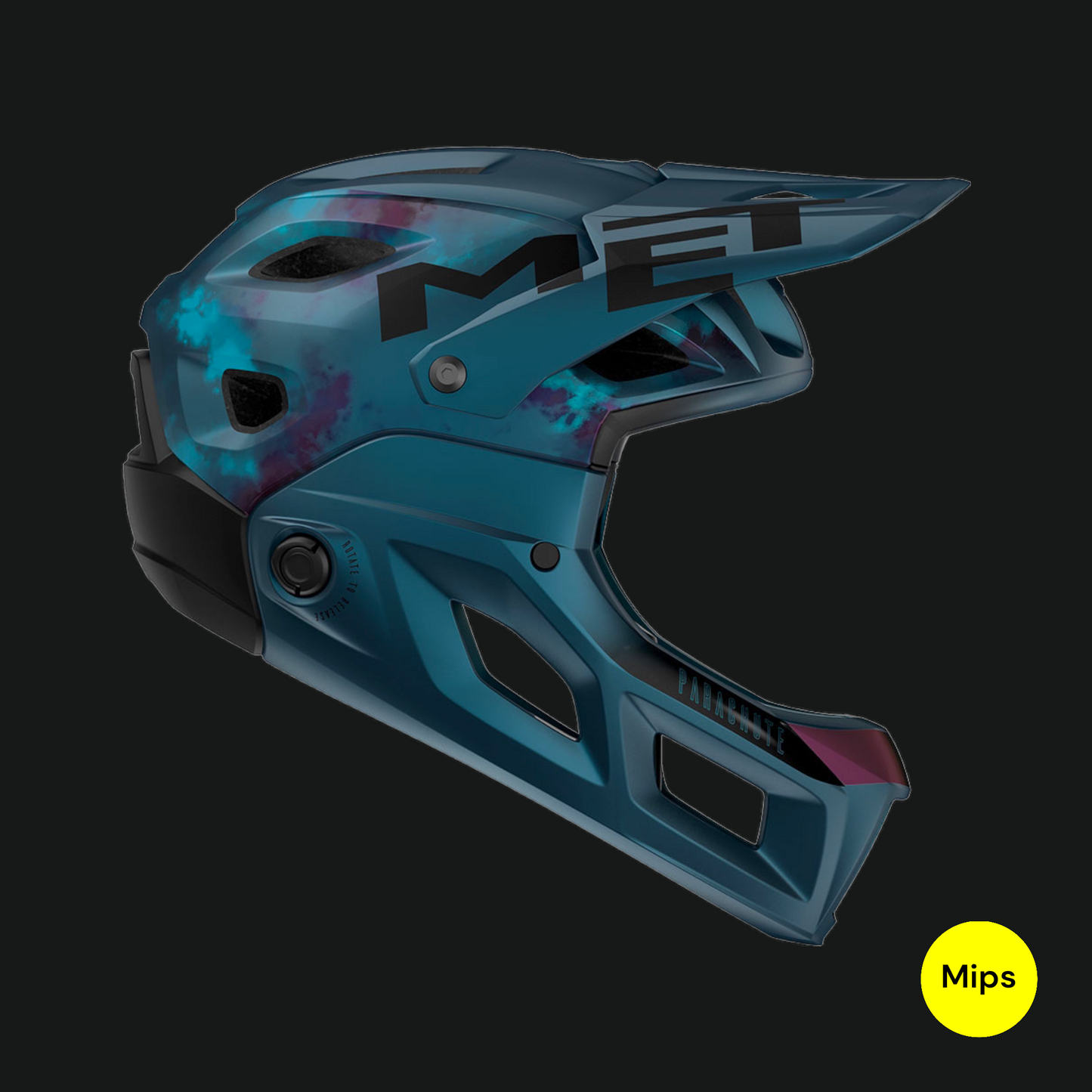 MET PARACHUTE MCR CASCO MIPS ENDURO TRAIL MTB BLU INDIGO OPACO