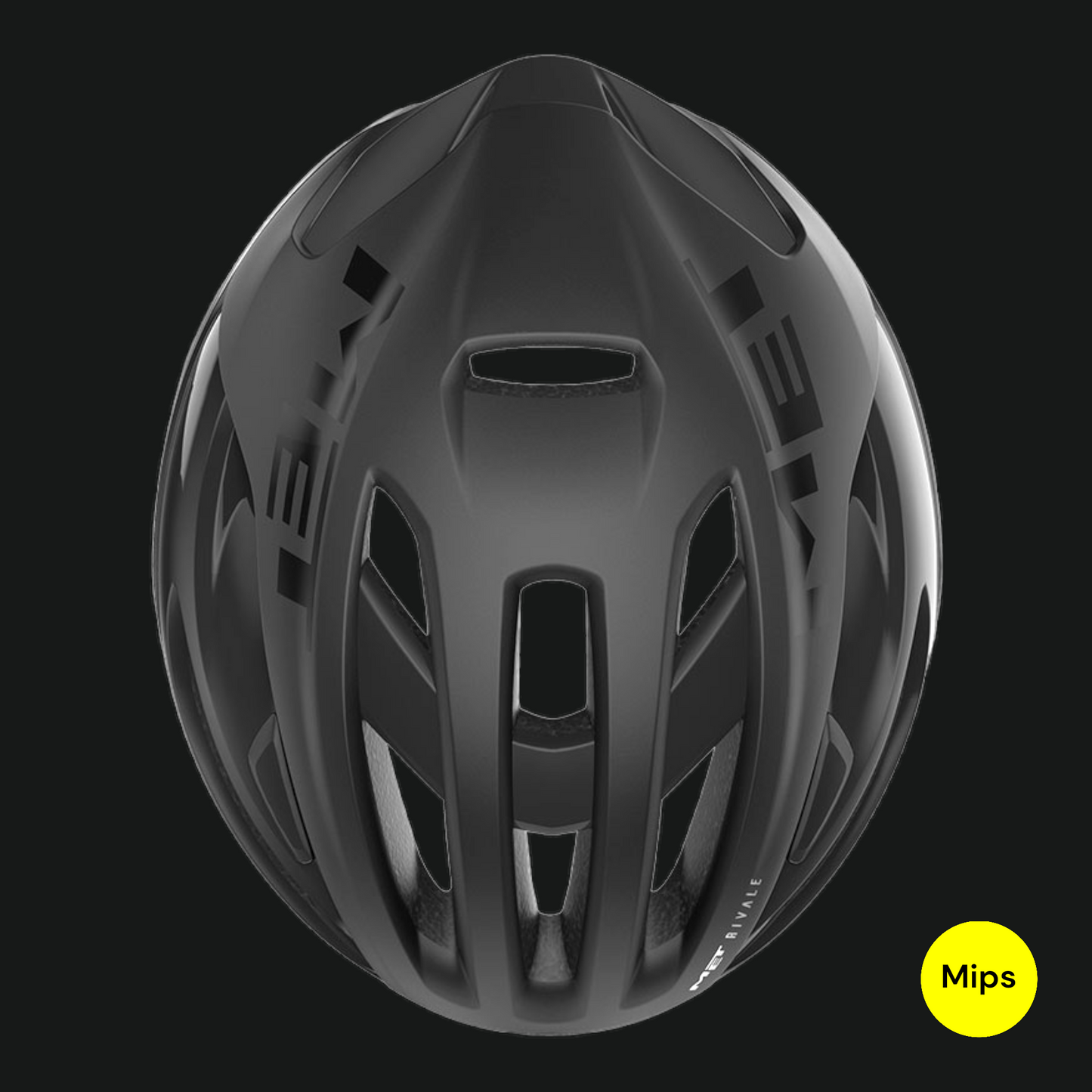 MET CASCO RIVALE MIPS NERO OPACO LUCIDO