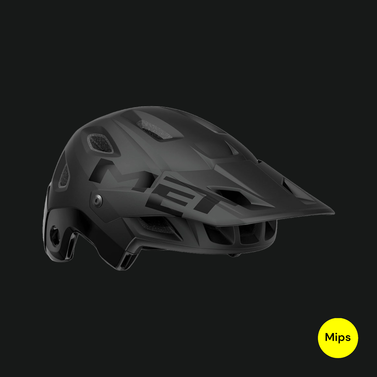 MET PARACHUTE MCR CASCO MIPS ENDURO TRAIL MTB NERO OPACO