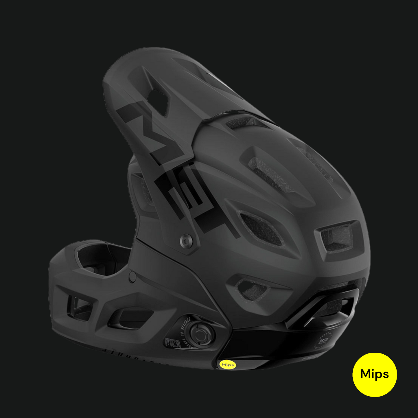 MET PARACHUTE MCR CASCO MIPS ENDURO TRAIL MTB NERO OPACO
