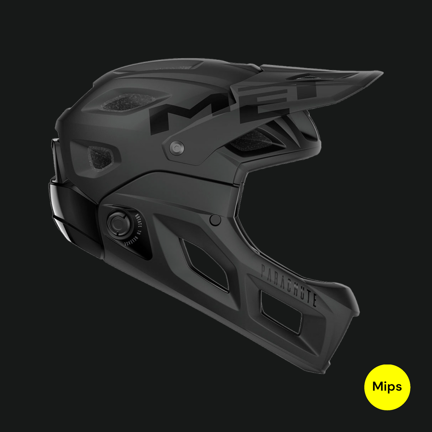 MET PARACHUTE MCR CASCO MIPS ENDURO TRAIL MTB NERO OPACO