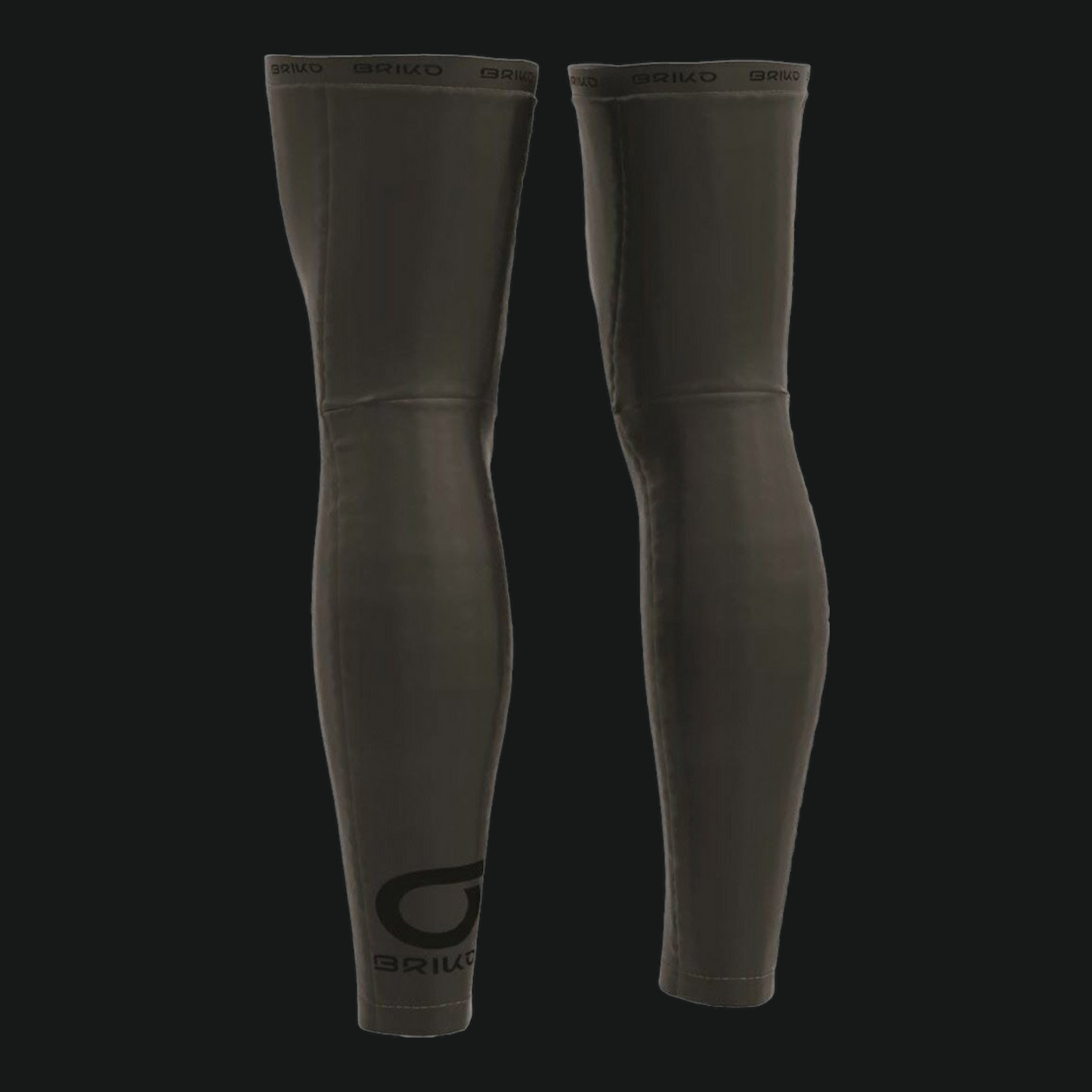 BRIKO LEG GAITER WARMER LIGHT NERO GRIP GEL ANTISCIVOLO
