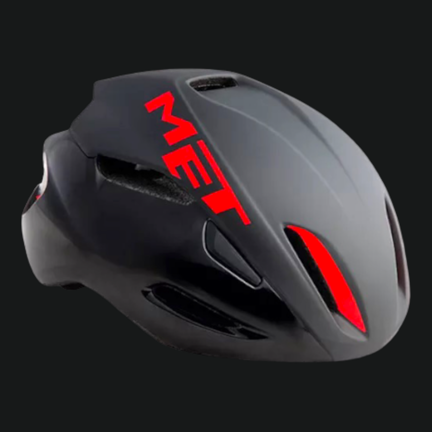 CASCO MET MANTA BLACK RED NERO ROSSO