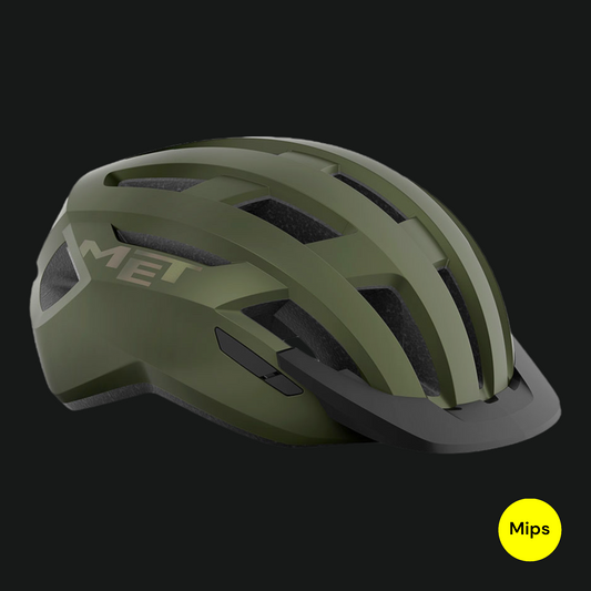 MET CASCO ALLROAD MIPS VERDE OLIVA IRIDESCENTE OPACO