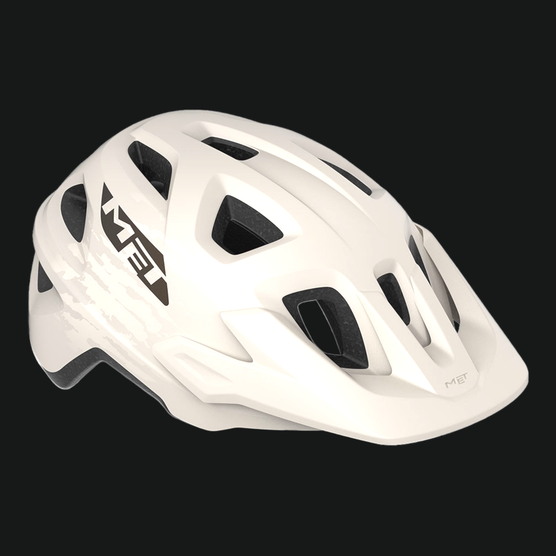 MET CASCO ECHO BICI MTB TRAIL OPACO BIANCO BRONZO